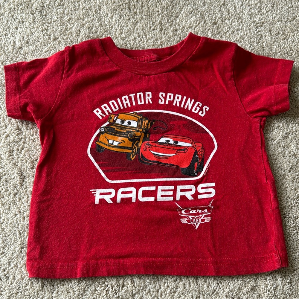 McQueen red car shirt from Disneyland size 3